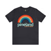 Pineland Rainbow - Athletic Fit Team Shirt T-Shirt Printify S Dark Grey 