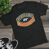 Pineland Resistance Force (PRF) Camping Badge Triblend Shirt T-Shirt Printify 