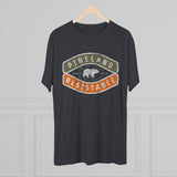 Pineland Resistance Force (PRF) Camping Badge Triblend Shirt T-Shirt Printify 