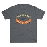 Pineland Resistance Force (PRF) Camping Badge Triblend Shirt T-Shirt Printify Tri-Blend Premium Heather M 