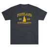 Pineland University Triblend Athletic Shirt T-Shirt Printify Tri-Blend Vintage Navy S 