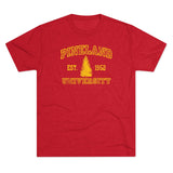 Pineland University Triblend Athletic Shirt T-Shirt Printify Tri-Blend Vintage Red S 