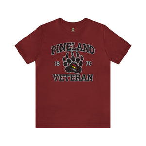 Pineland Veteran - Athletic Fit Team Shirt T-Shirt Printify S Cardinal 