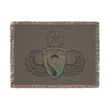 Rakkasan Insignia Master Jump Wings Woven Blanket Home Decor Printify 