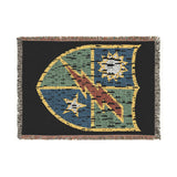 Ranger Creed 75th Ranger Insignia Woven Blanket Home Decor Printify Artwork 52'' × 37'' 