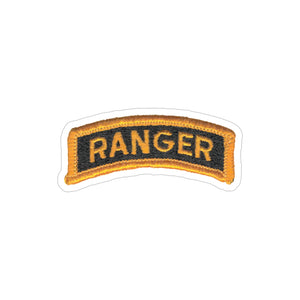 Ranger Tab Indoor Outdoor Sticker Paper products Printify 5" × 5" Die-Cut Transparent