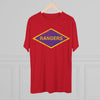 Rangers Diamond Triblend Athletic Shirt T-Shirt Printify 