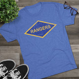 Rangers Diamond Triblend Athletic Shirt T-Shirt Printify 