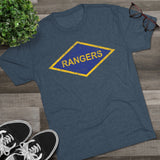 Rangers Diamond Triblend Athletic Shirt T-Shirt Printify 