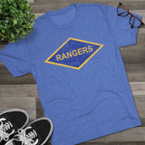 Rangers Diamond Triblend Athletic Shirt T-Shirt Printify 
