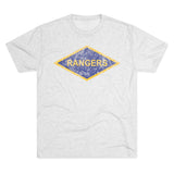 Rangers Diamond Triblend Athletic Shirt T-Shirt Printify Tri-Blend Heather White S 