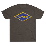 Rangers Diamond Triblend Athletic Shirt T-Shirt Printify Tri-Blend Macchiato S 