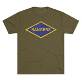 Rangers Diamond Triblend Athletic Shirt T-Shirt Printify Tri-Blend Military Green S 