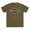 Rangers Diamond Triblend Athletic Shirt T-Shirt Printify Tri-Blend Military Green S 