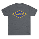 Rangers Diamond Triblend Athletic Shirt T-Shirt Printify Tri-Blend Premium Heather S 