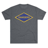 Rangers Diamond Triblend Athletic Shirt T-Shirt Printify Tri-Blend Premium Heather S 