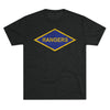 Rangers Diamond Triblend Athletic Shirt T-Shirt Printify Tri-Blend Vintage Black S 