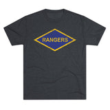 Rangers Diamond Triblend Athletic Shirt T-Shirt Printify Tri-Blend Vintage Navy S 