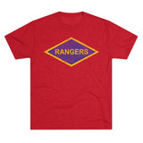 Rangers Diamond Triblend Athletic Shirt T-Shirt Printify Tri-Blend Vintage Red S 