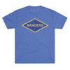 Rangers Diamond Triblend Athletic Shirt T-Shirt Printify Tri-Blend Vintage Royal S 