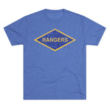 Rangers Diamond Triblend Athletic Shirt T-Shirt Printify Tri-Blend Vintage Royal S 
