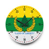 Republic of Pineland Acrylic Wall Clock Home Decor Printify 10.75'' × 10.75'' (Round) 