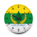 Republic of Pineland Acrylic Wall Clock Home Decor Printify 10.75'' × 10.75'' (Round) 