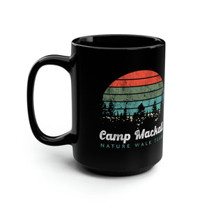 Retro Camp Mackall Nature Walk Team 15oz Black Mug Mug Printify 15oz 