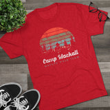 Retro Camp Mackall Nature Walk Team Triblend Athletic Shirt T-Shirt Printify 
