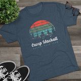 Retro Camp Mackall Nature Walk Team Triblend Athletic Shirt T-Shirt Printify 