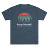 Retro Camp Mackall Nature Walk Team Triblend Athletic Shirt T-Shirt Printify Tri-Blend Indigo M 