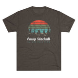 Retro Camp Mackall Nature Walk Team Triblend Athletic Shirt T-Shirt Printify Tri-Blend Macchiato M 
