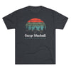 Retro Camp Mackall Nature Walk Team Triblend Athletic Shirt T-Shirt Printify Tri-Blend Vintage Navy M 