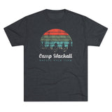 Retro Camp Mackall Nature Walk Team Triblend Athletic Shirt T-Shirt Printify Tri-Blend Vintage Navy M 