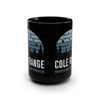 Retro Cole Range Adventure Campground 15oz Black Mug Mug Printify 