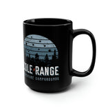 Retro Cole Range Adventure Campground 15oz Black Mug Mug Printify 