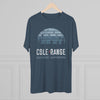 Retro Cole Range Adventure Campground Triblend Athletic Shirt T-Shirt Printify 