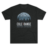 Retro Cole Range Adventure Campground Triblend Athletic Shirt T-Shirt Printify Tri-Blend Vintage Black M 