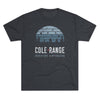 Retro Cole Range Adventure Campground Triblend Athletic Shirt T-Shirt Printify Tri-Blend Vintage Navy M 