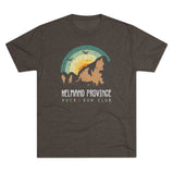 Retro Helmand Province Ruck & Run Club Triblend Athletic Shirt T-Shirt Printify Tri-Blend Macchiato M 