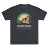 Retro Helmand Province Ruck & Run Club Triblend Athletic Shirt T-Shirt Printify Tri-Blend Vintage Navy M 