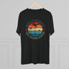 Retro Knees in the Breeze Airborne Triblend Athletic Shirt T-Shirt Printify 