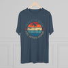 Retro Knees in the Breeze Airborne Triblend Athletic Shirt T-Shirt Printify 
