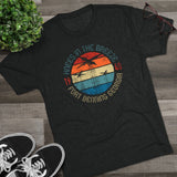 Retro Knees in the Breeze Airborne Triblend Athletic Shirt T-Shirt Printify 