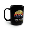 Retro Kunar Province Hiking club 15oz Black Mug Mug Printify 15oz 