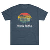 Retro Nasty Nick's Adventure Playground Triblend Athletic Shirt T-Shirt Printify Tri-Blend Indigo M 