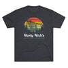 Retro Nasty Nick's Adventure Playground Triblend Athletic Shirt T-Shirt Printify Tri-Blend Vintage Navy M 
