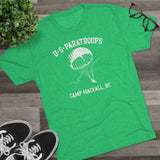 Retro US Paratroops Camp Mackall Triblend Athletic Shirt T-Shirt Printify 