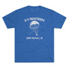 Retro US Paratroops Camp Mackall Triblend Athletic Shirt T-Shirt Printify M Tri-Blend Vintage Royal 