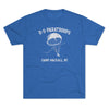 Retro US Paratroops Camp Mackall Triblend Athletic Shirt T-Shirt Printify M Tri-Blend Vintage Royal 